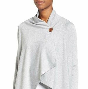 One-Button Wrap Cardigan